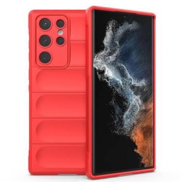 Imagem de Capa à prova de choque para Samsung S22 S23 Plus S21 FE Note 20 Ultra Capa de telefone para Galaxy A52 A13 A23 A33 A53 A73 A14 A24 A34 A54 M54, vermelho chinês, para Samsung A53