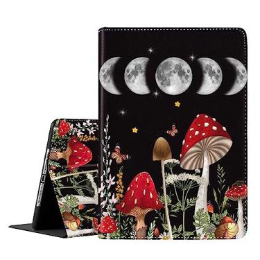 Imagem de Capa para Samsung Galaxy S6 Lite, fina e dobrável com função despertar/hibernar automática para Samsung Galaxy Tab S6 Lite 10,4 polegadas 2022/2020 P610/P613/P615/P619, cogumelo