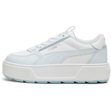 Imagem de PUMA - Tênis infantil Karmen Rebelle, Branco/Dewdrop/Prata, 18