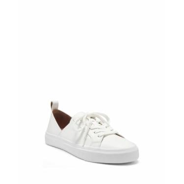 Imagem de Lucky Brand Tênis feminino casual Dansbey, Couro branco, 36