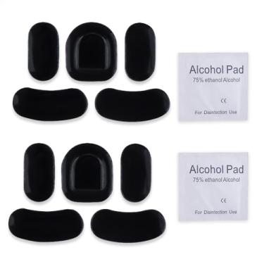 Imagem de HUYUN 2 conjuntos de bordas arredondadas e curvas para mouse e pés de mouse e patins de mouse compatíveis com Razer Viper Mini Se Mouse (preto)