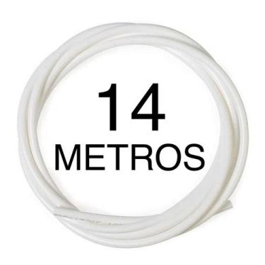 Imagem de Mangueira Para Filtro Purificador Bebedouro 1/4 - 14 Metros (Branca) -
