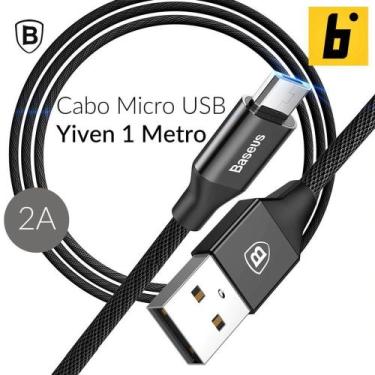 Imagem de Cabo Micro USB 2A Yiven 1,00 Metros - Baseus