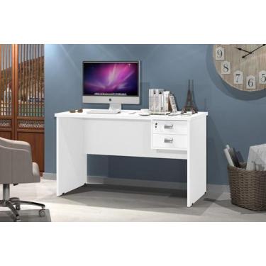 Imagem de Mesa Escrivaninha para computador 1.20M Taurus - Branco - JA Móveis