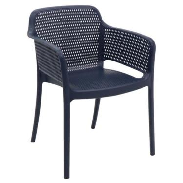 Imagem de Cadeira Tramontina Gabriela Azul Navy em Polipropileno e Fibra de Vidr