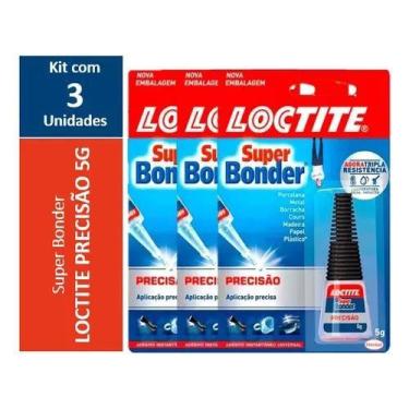Imagem de Kit com 3- Loctite Super Bonder Precisao 5g