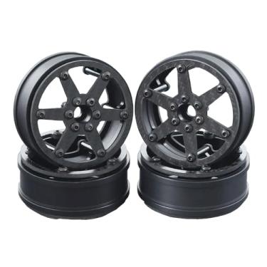 Imagem de AOLTNRC 2.2 Carbon Fiber Wheels Rim for 1/10 RC Crawler LCG Cheater Rigs Capra SCX10 Pro GSPEED V4 TRX4 Element Enduro Upgrades Accessories (4pcs B)