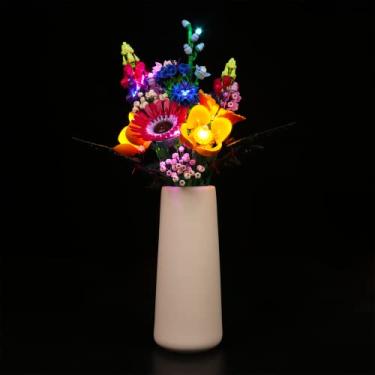 Imagem de Bourvill LED Lights Kit for Lego Wildflower Bouquet 10313 - Lights Set Compatible with Lego 10313 Set -Classic Version (Lights Kit Without Model)