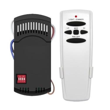 Imagem de Kit de controle remoto de ventilador de teto universal com dimmer para substituição de ventilador de teto AC de 3 velocidades para kit de ventilador-HD5 Hampton Bay Hunter UC7078T