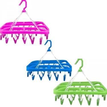 Imagem de Varal Retrátil Multiuso Calcinha Cueca Meias 24 Prendedores - Elite