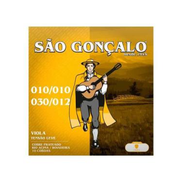 Imagem de Encordoamento São Gonçalo Viola Cebolão Tensão Leve