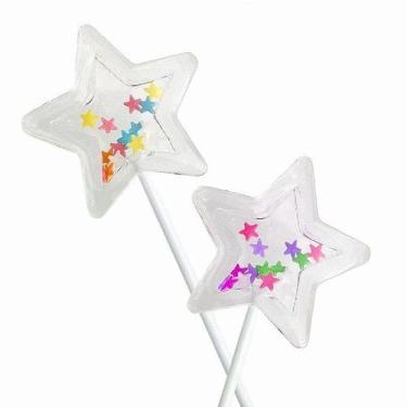 Imagem de Molde de silicone Pirulito Estrela Chocalho 06cm 504 Flexarte
