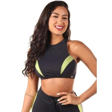 Imagem de Top Fitness Fluence Forrado Sem Bojo Drisheer, Preto, M