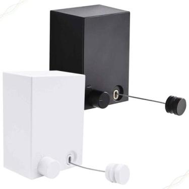 Imagem de Varal De Parede Retrátil 4,2 Metro Para Roupas Fio De Aço Inoxidável S