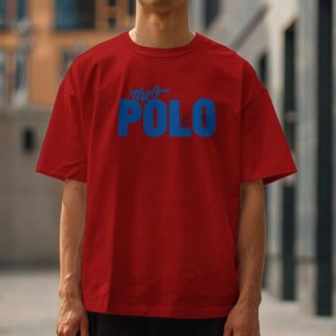 Imagem de Camiseta Masculina Polo Blu Estampada em Algodão do P ao G1, Vermelho,