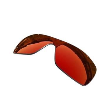 Imagem de OOWLIT Lentes de substituição compatíveis com óculos de sol Oakley Batwolf Fire não polarizadas