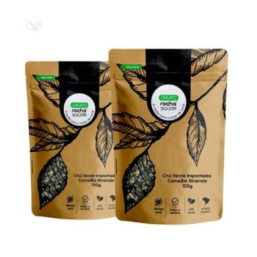 Imagem de Kit 2 pct Chá Verde Importado - Camellia sinensis - 100g - Rocha Saúde