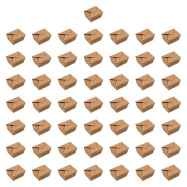 Imagem de FytStycale 50 peças de papel Kraft embalagens de alimentos tigelas descartáveis ​​embalagens de alimentos para casa, 800ml