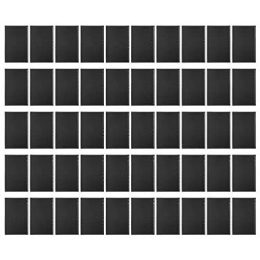 Imagem de MUNEFE Divisores de plástico, jaqueta translúcida fosca para pasta de documentos, capa de encadernação de página PP para protetores de folha de papel escolar de escritório (Preto)