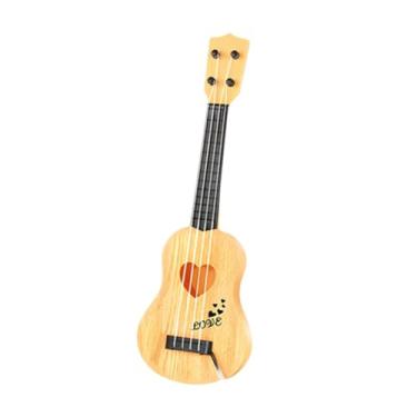 Imagem de Generic Kids Ukulele Toy, instrumento musical, cor aleatória, brinquedo educacional Early Guitar Guitar 4 String Guitar for 3+ meninos meninas