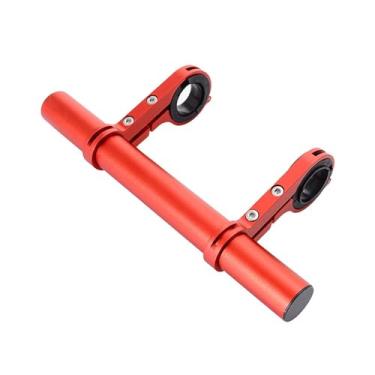 Imagem de Vaveren Lanterna de lanterna de extensão de bike backet de retenção de 20 cm de velocidade do medidor de velocidade do suporte do guidão, Vermelho