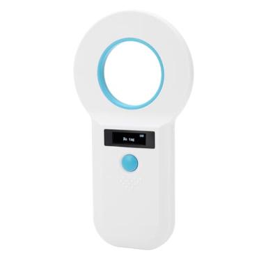 Imagem de Scanner de Microchip de Animais, 134,2kHz de 125kHz Recarregável Leitor de Cartões para Animais de Estimação Pets Scan Em Animais Com Tela OLED 0,91in
