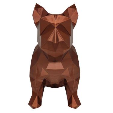 Imagem de Bulldog Francês 3D Cachorro 18Cm Estátua Decorativo Cor