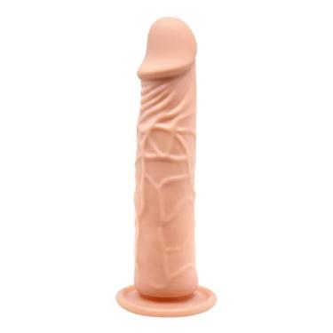 Imagem de Dildo Realista 21cm com ventosa para mulheres homens, brinquedo macio Silicone largo