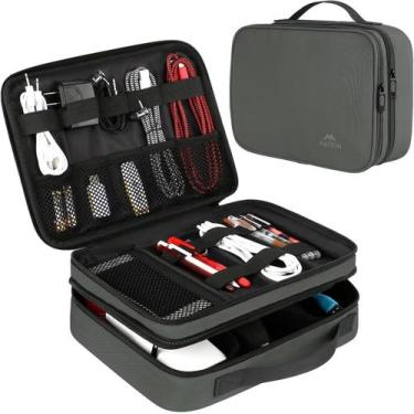 Imagem de Organizador de eletrônicos de viagem MATEIN Cable Storage Bag cinza