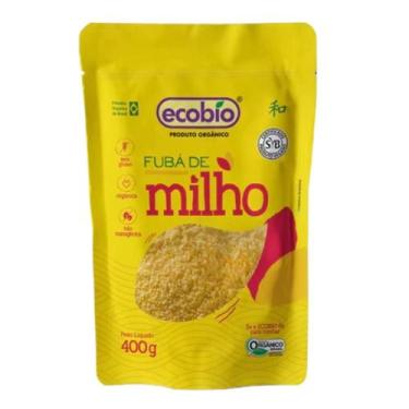 Imagem de Fubá De Milho Farinha De Milho Orgânico Vegano Ecobio 400g