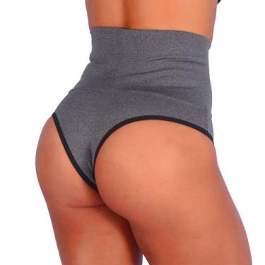 Imagem de Calcinha Fitness Modeladora Compressão Cós Alto Pós Parto Segura Barri