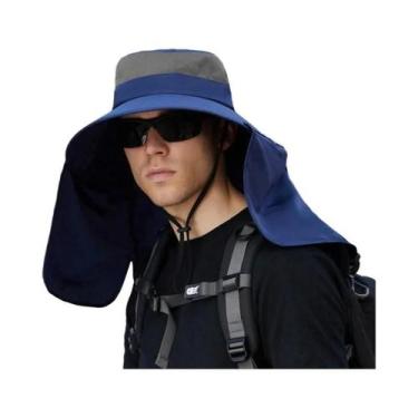 Imagem de Chapéu de Balde Unissex com Viseira Removível - Proteção Solar para Ci