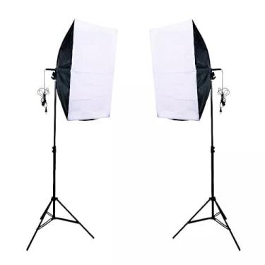 Imagem de Softbox Luz contínua 50x70cm Soquete e27 Kit com Tripé(2)