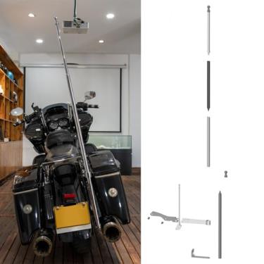 Imagem de Peça de substituição para Harley Davidson Modificado Unilateral Mastro para Road Glide 2006-2024 Adequado para furo de porta-malas já foi ocupado prateado