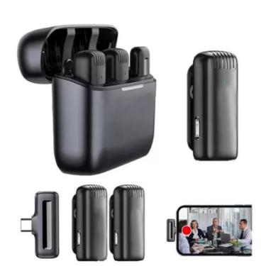 Imagem de Microfone Lapela Celular Sem Fio Duplo Profissional  - Bul Eletrônicos