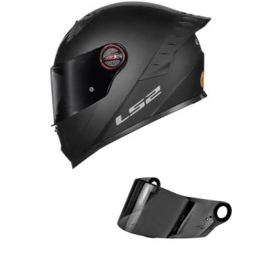 Imagem de Capacete LS2 FF358 Pro Monocolor Preto Fosco Mais Viseira Fumê, 60