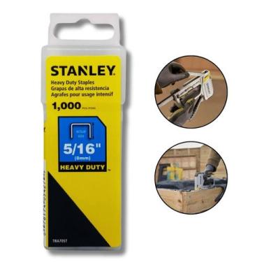 Imagem de Grampo Grampeador Stanley Heavy Duty 8mm 5/16 Pol. Tapeceiro Marceneir