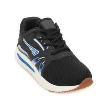 Imagem de Tênis Casual King Kids Infantil BP ZK25-102RX, 34, Bege, Preto