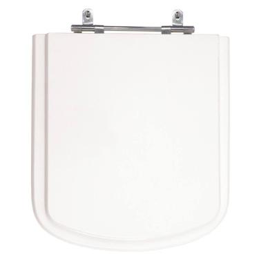 Imagem de Assento Laqueado Hall Branco Tampa Vaso Roca Em Mdf Branco