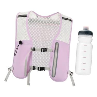 Imagem de menolana Colete de hidratação, mochila de corrida, mochila refletiva para caminhada, colete de caminhada, bolsa esportiva para escalada e caminhada, Roxo