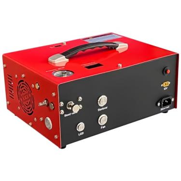 Imagem de NUOGE Compressor De Ar Pcp Com Adaptador Energia Integrado E Luzes Led, Desligamento Automático, Sem Óleo Água, 4500 Psi/300 Bar, Alimentado Por 110 V Ca Ou 12 Cc Para Bomba Tanque Airsoft, Paintbal