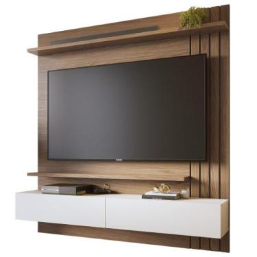 Imagem de Painel TV 65 Pol Suspenso 150cm Buriti Amêndoa/Off White C05 - Mpozena