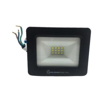 Imagem de Refletor Holofote Led Smd 30W 6500k IP66 Branco Frio -Bivolt - ZMLAMA