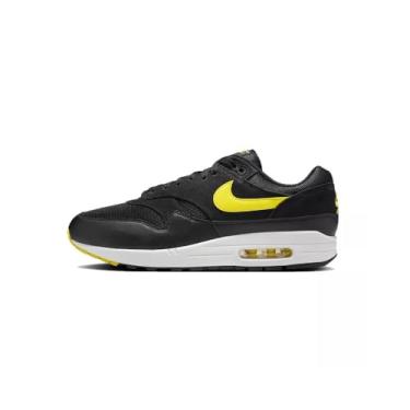 Imagem de Nike Tênis masculino Air Max 1, Preto Opti Amarelo Summit Branco, 39