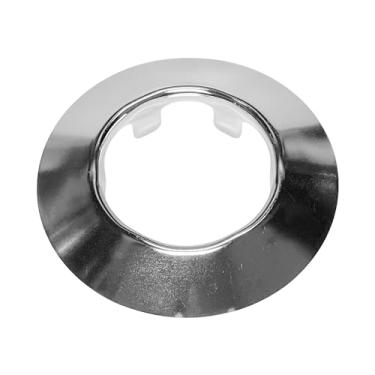 Imagem de Saia de escudo Fire Sprinkler, saia curta com pingente de escudo cromada, funciona com copo estilo padrão 401, copo curto e copo de 2 peças retrofit, saia para irrigação de fogo