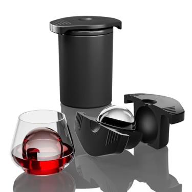 Imagem de Máquina de fazer bolas de gelo transparente, molde de bola de gelo de 6 cm para uísque e coquetéis, máquina de gelo de esfera redonda, ideia de presente para pai, namorado, chefe, homens que têm tudo