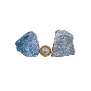 Imagem de 01 Quartzo Azul Pedra Pé Serrado 4 a 6cm 25 a 50g Tipo B - CristaisdeC