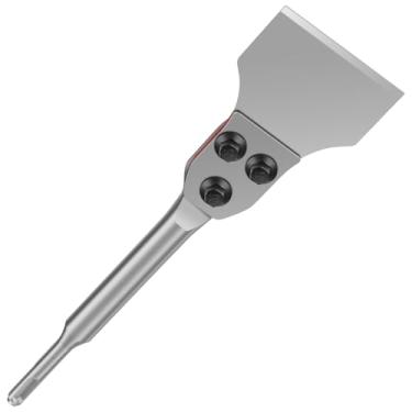 Imagem de Kit de raspador de piso SDS Plus, ferramenta de remoção de azulejos de 7,6 cm Balde de substituição de cinzel, raspador de parede de chão para piso de vinil VCT Azulejo Linóleo Argamassa de concreto