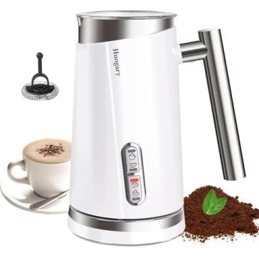 Imagem de Huogary Espumador De Leite 4 Em 1, Vaporizador E Vaporizador De Leite Elétrico, Vaporizador De Leite Automático Para Espuma De Leite Quente E Fria (120 Ml), Aquecedor De Leite (280 Ml) E Vaporizado