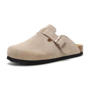 Imagem de Sandálias Clogs & Mules em camurça e couro com suporte em arco - Marca